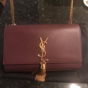 Medium YSL monogram tassel shoulder bag